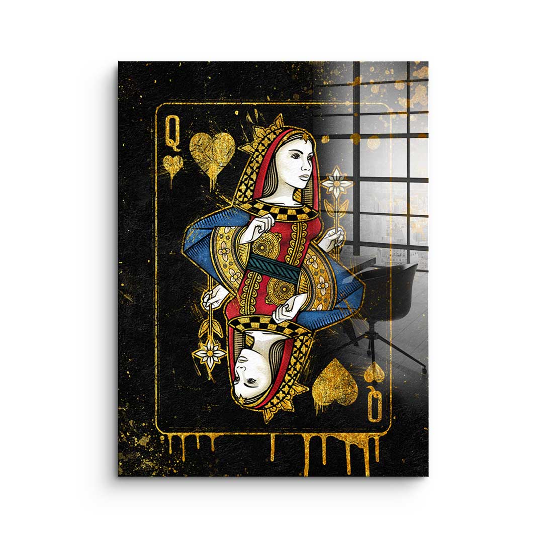 Queen Card - acrylic glass