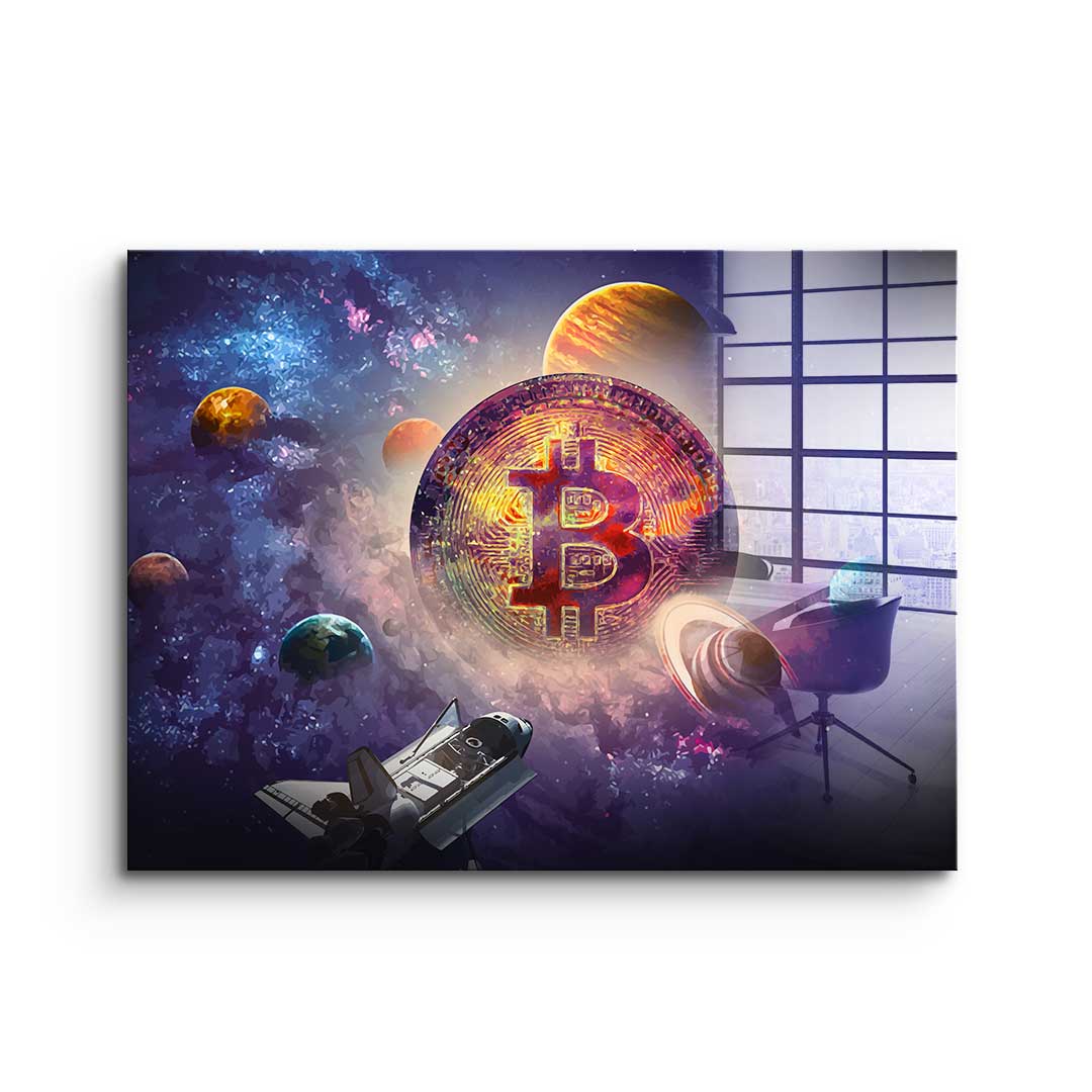 Bitcoin Universum - Acrylglas