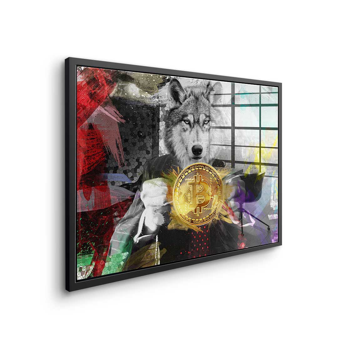 Bitcoin Wolf - Acrylglas