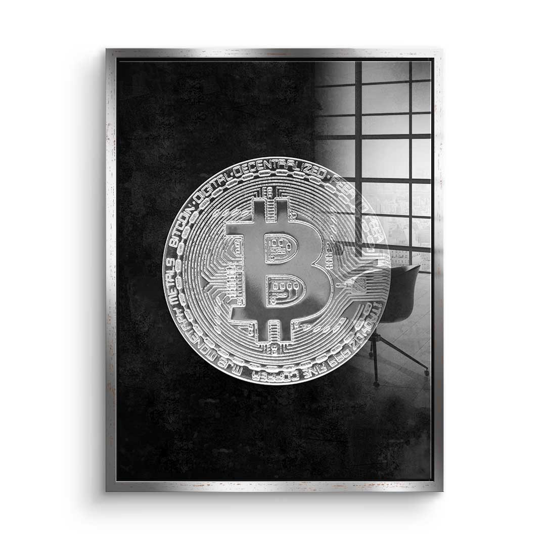 Black Bitcoin - Acrylglas