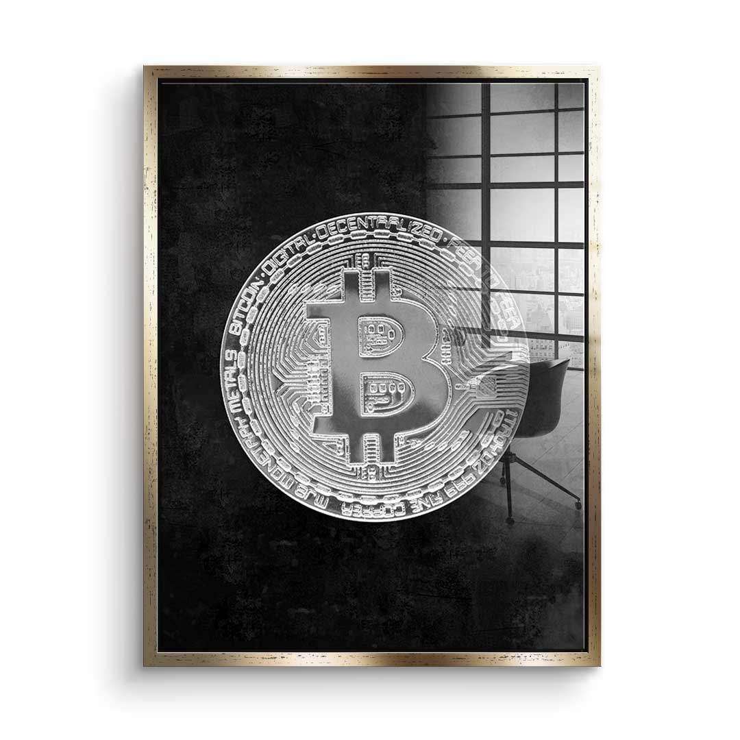 Black Bitcoin - Acrylglas