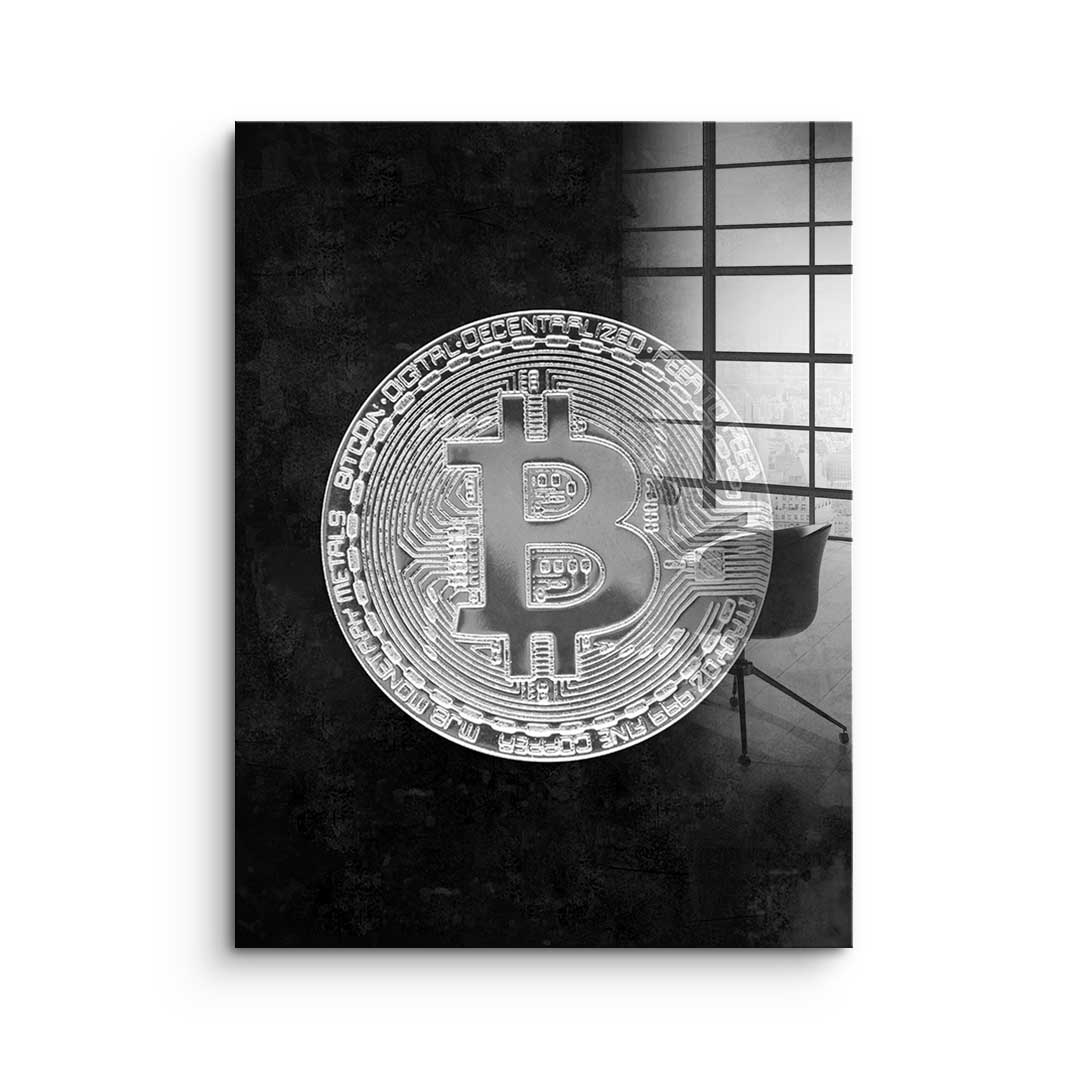 Black Bitcoin - Acrylglas