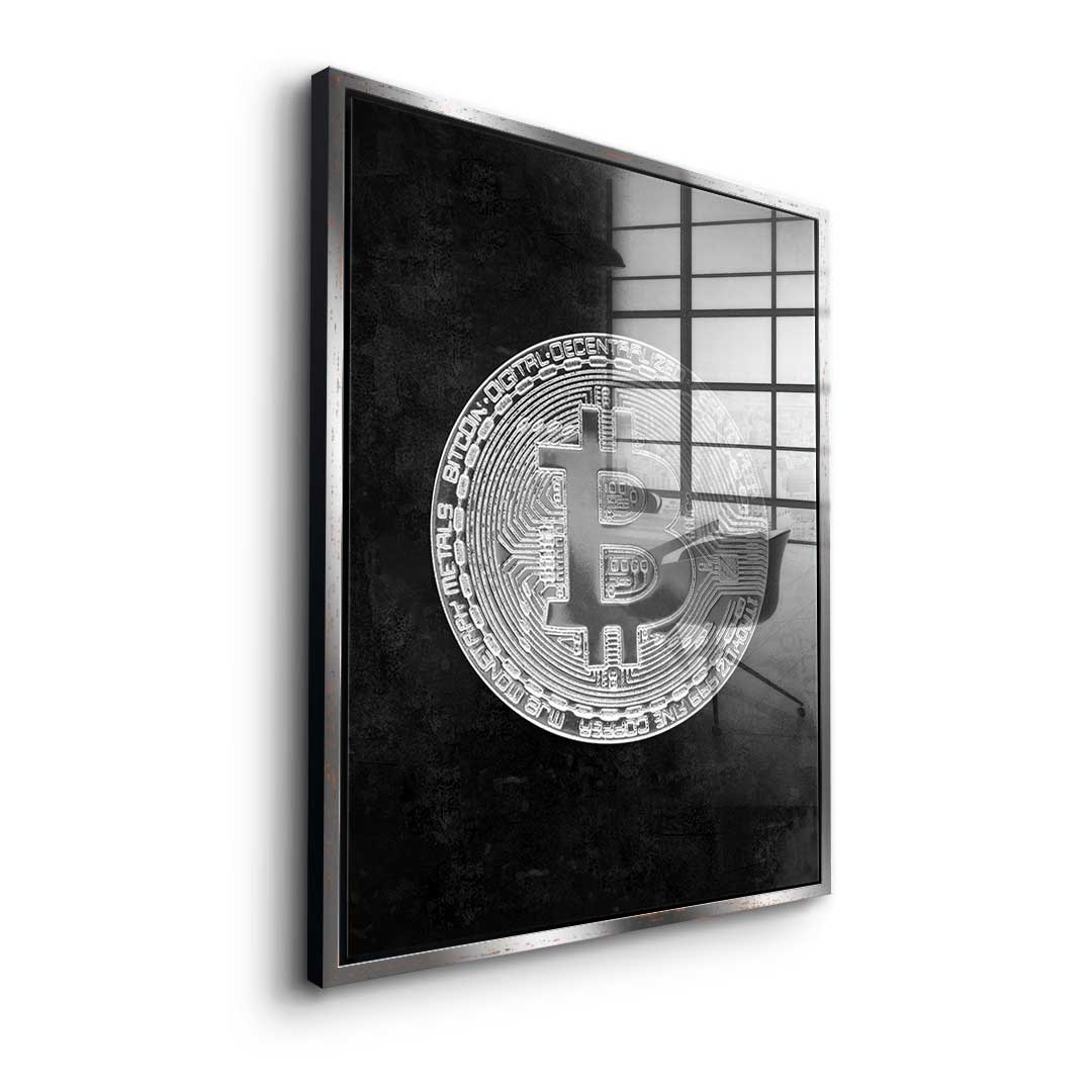 Black Bitcoin - Acrylglas