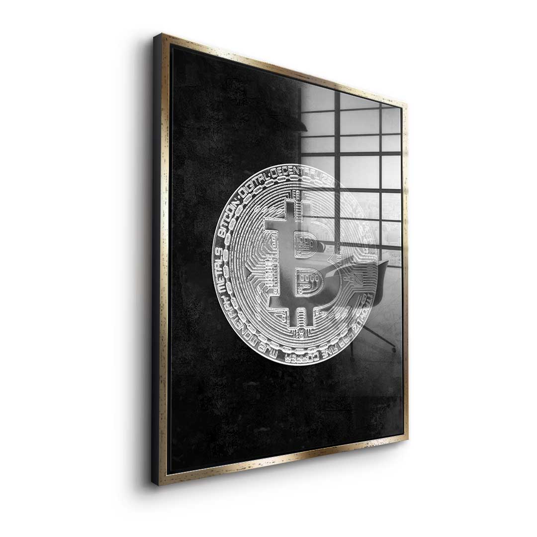 Black Bitcoin - Acrylglas