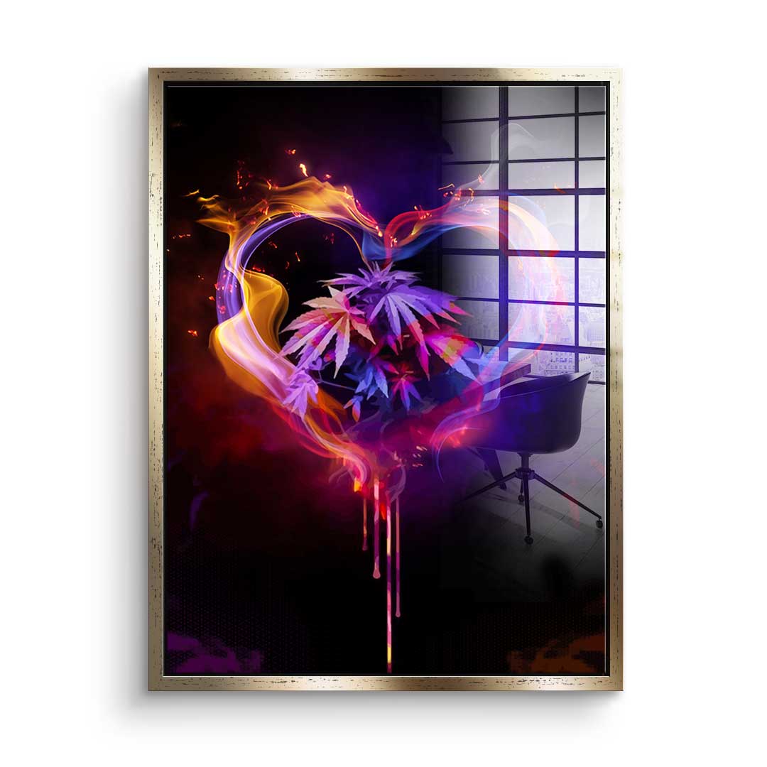 Weed Heart - Acrylglas