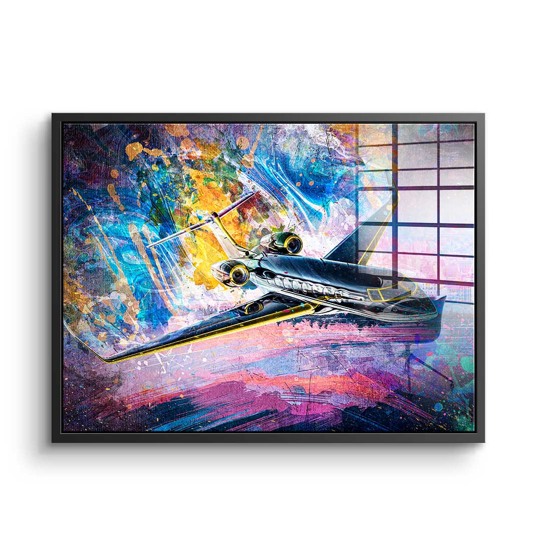 Private Jet - acrylic glass