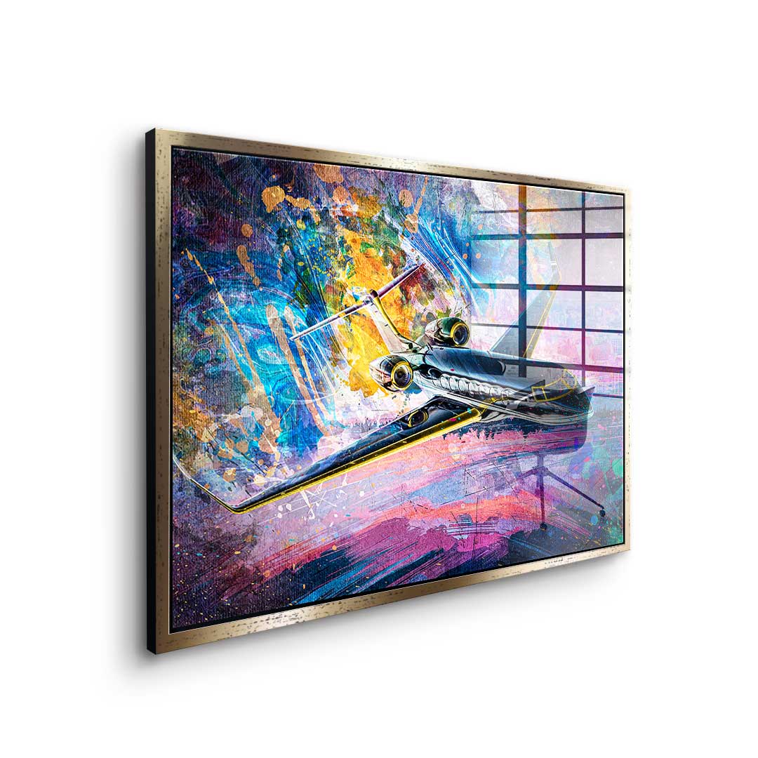 Private Jet - acrylic glass
