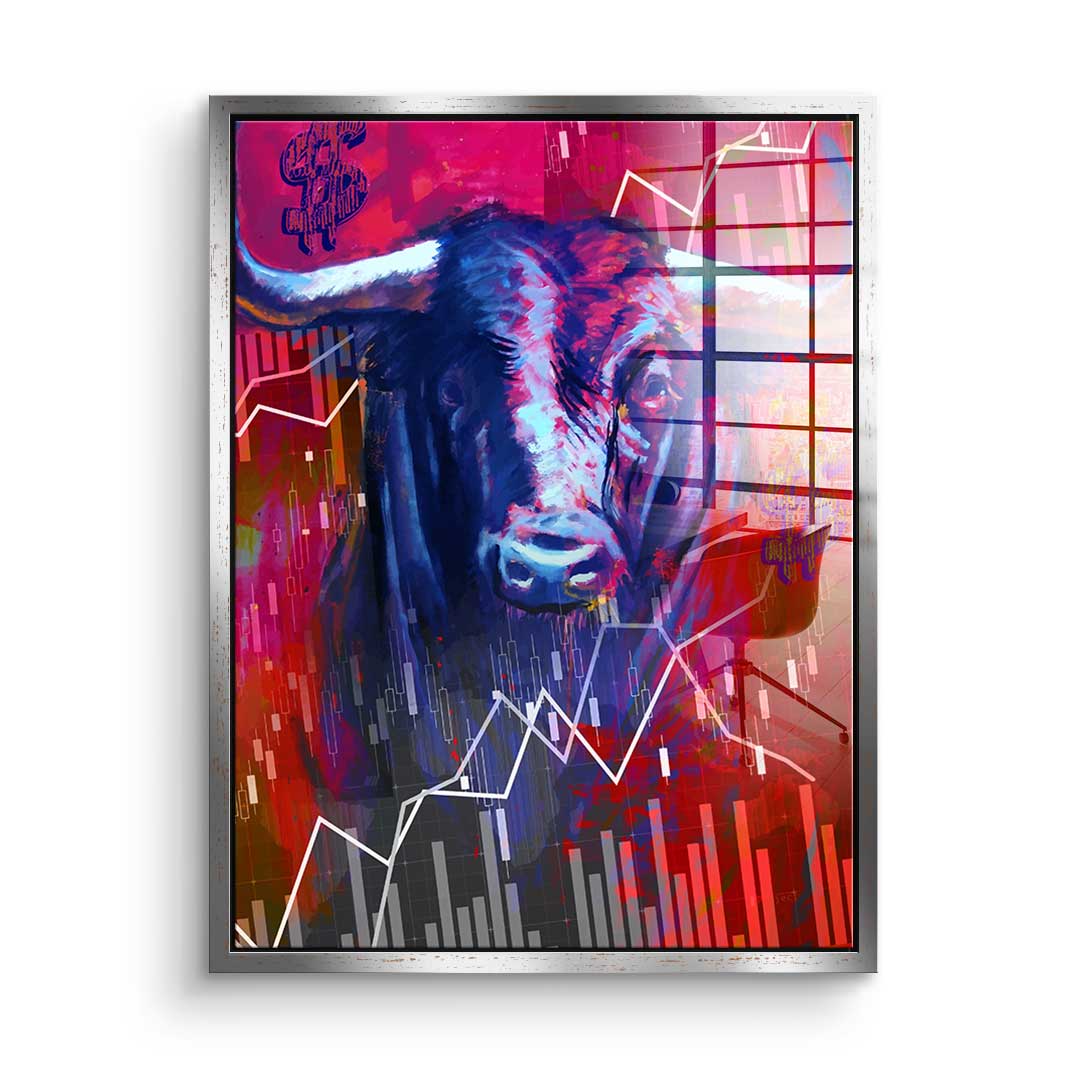 Rote Power - Acrylglas