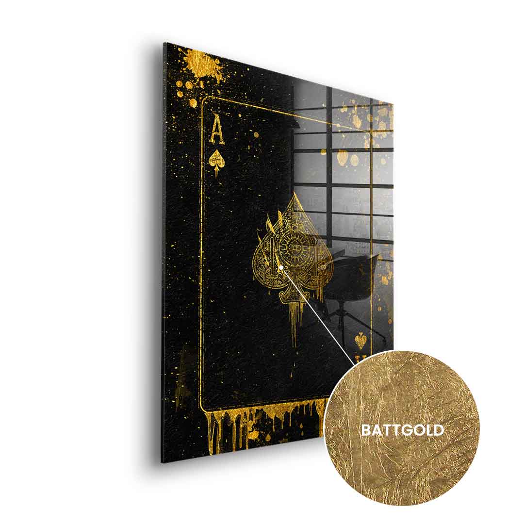 Ace Card - Blattgold