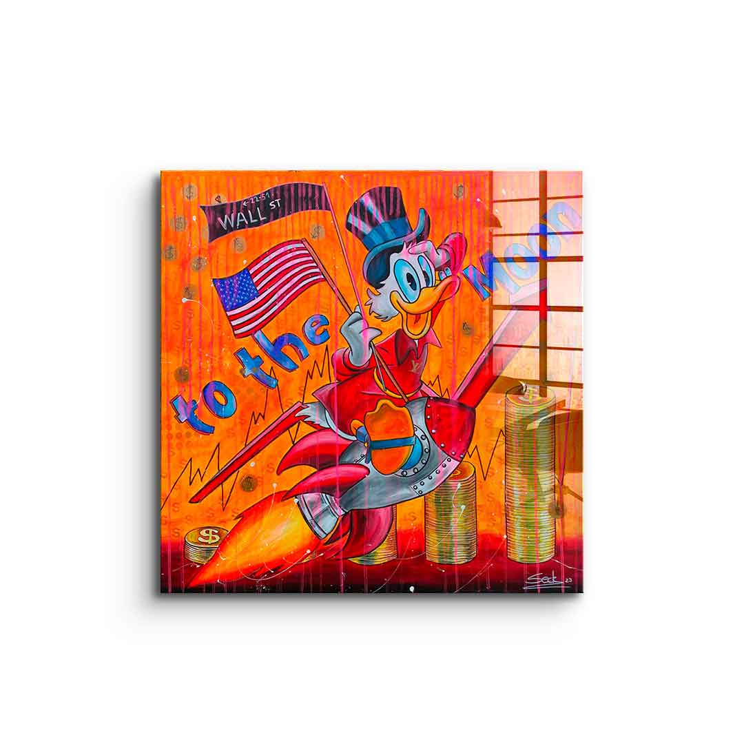 To the moon - Acrylglas