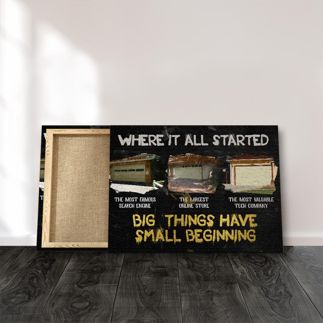 Big Things have small Beginnings